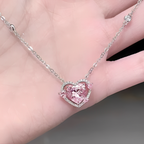 Colar feminino Diamante Rosa®️